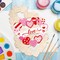 Paintable Valentines Ornaments 3 Sets, Wooden Valentines Ornaments to Paint, Unfinished Love Signs Wreaths Wood Crafts for Painting, Wooden Cutouts DIY Wood Crafts for Kids Adults Door Decor